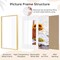 5x7 Gold Picture Frame, Aluminum Photo Frame, Plexiglass And Hanging Hardware Included